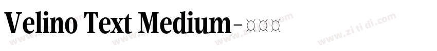 Velino Text Medium字体转换 Velino Text Medium字体转换